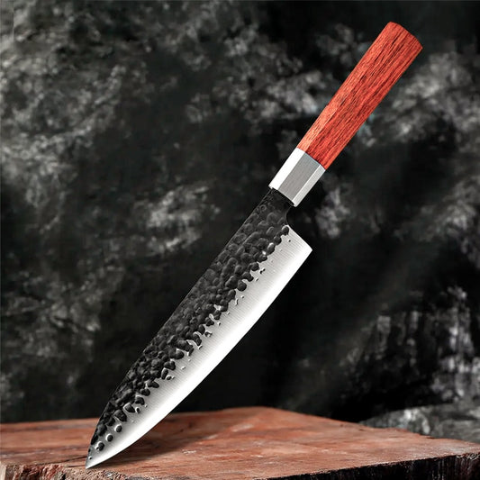 Cutit profesional Japonez Gyuto, seria JP, otel japonez HRC 60 calire manuala, maner Delux Pakka