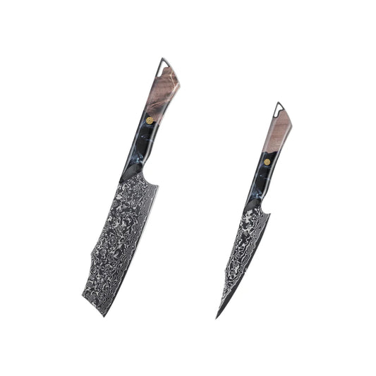 Set gama Premium de Cuțite VG-10 – Oțel Damasc DLC H213