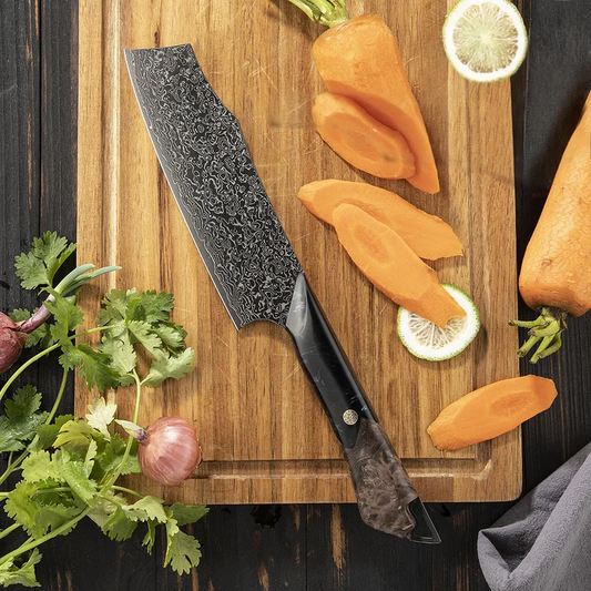 Set gama Premium de Cuțite VG-10 – Oțel Damasc DLC H213