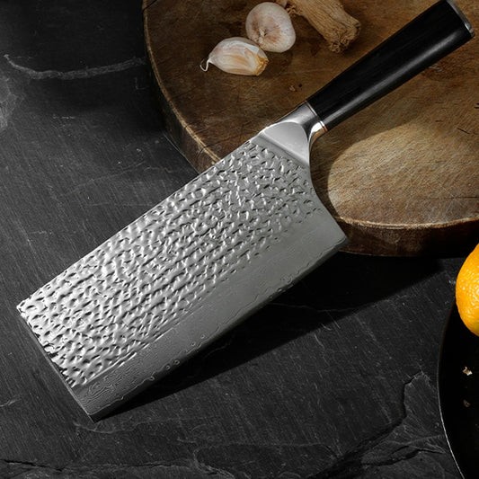 Set 2 cuțite profesionale Chef si Satar, Damascus M HRC 60, maner G10